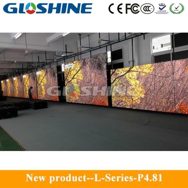 Indoor P4.8I low price high refresh led advertising dancing screen 2