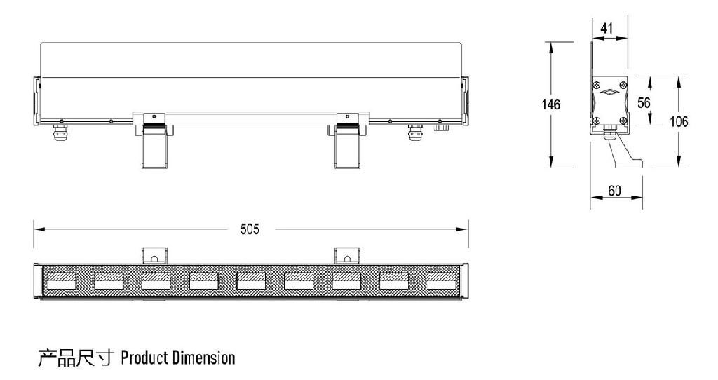 led wall washer lighting JRL9 2