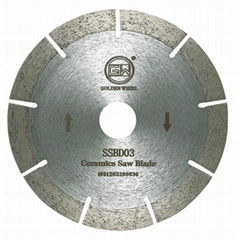 Segmented sintered saw blade 120