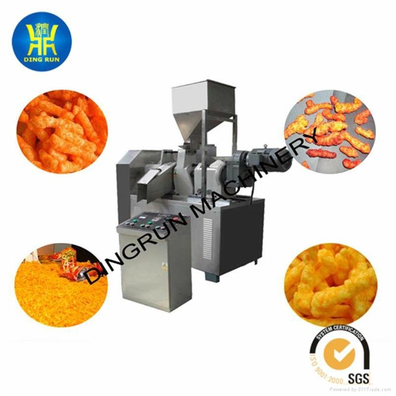 Puff corn ring snacks food production line