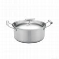 TRI PLY COOKWARE 6PCS 3 Ply Stainless Steel Cookware Set (22cm,20cm Stockpot wit 3