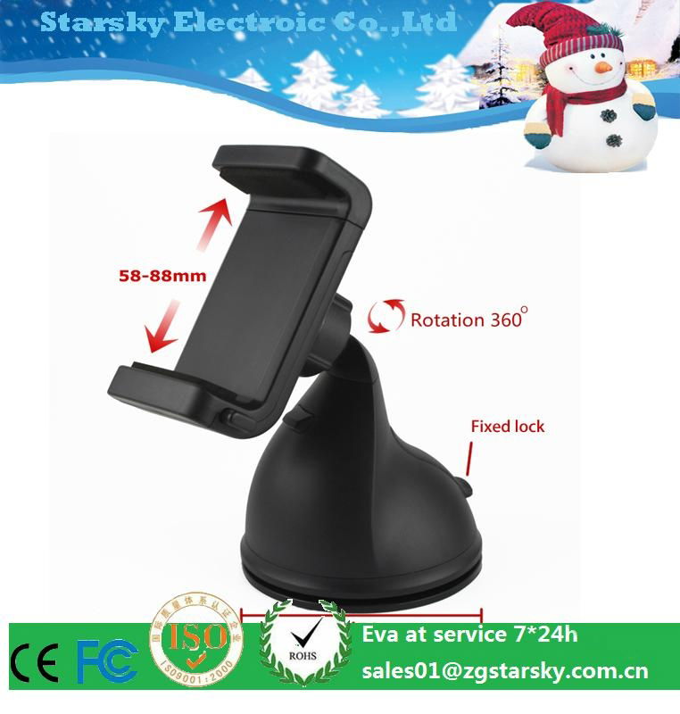 Universal 360 Degree Car Windshield Desktop Mount Phone Holder Stand Bracket New 2