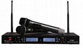 UHF PLL Dual Channel Receiver Microphone