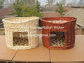 wicker basket wicker pet basket wicker dog house dog bed cat house 1