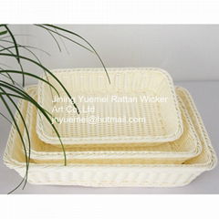 copy rattan basket copy rattan bread basket fruit basket Cheristmas