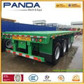 PANDA 40feet 3 axles flatbed container platform semi trailers for sale 4