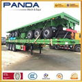 PANDA 40feet 3 axles flatbed container platform semi trailers for sale 5