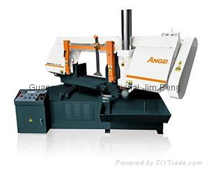 Turn angle horizontal automatic wood band saw machine