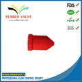 Non return rubber duckbill valve