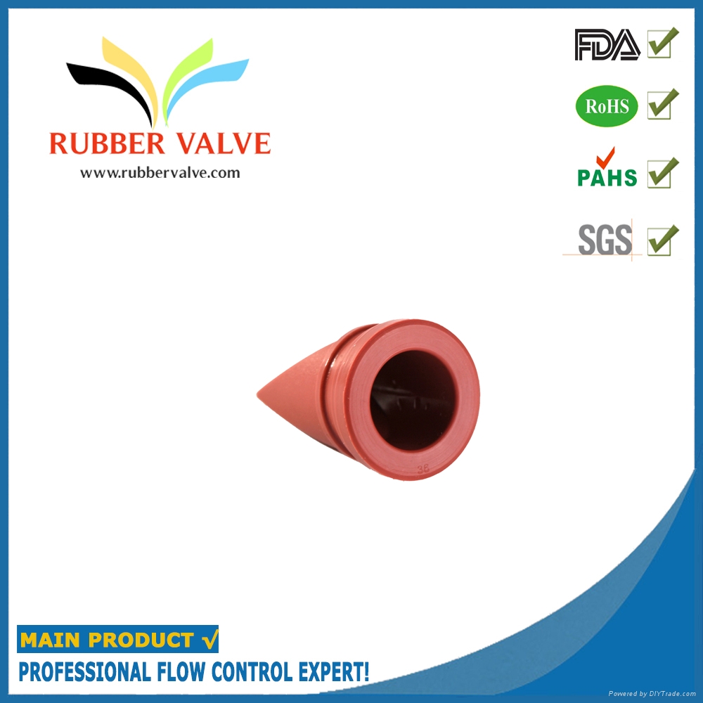 FDA food grade rubber duckbill check valve JT1064 (China Manufacturer