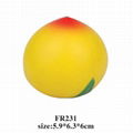 promotional cheap fruit shaped stress ball 2