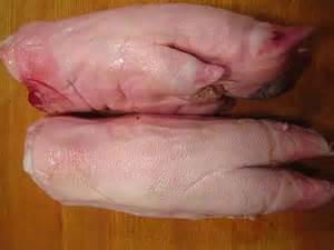 frozen pork feet