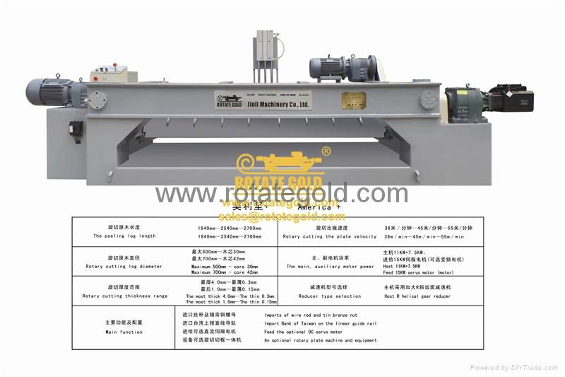 CNC spindless veneer peeling machine