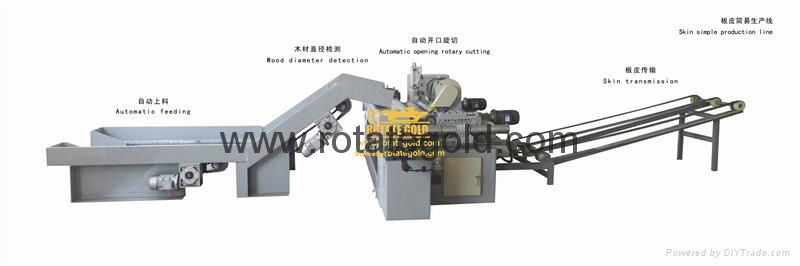 CNC spindless veneer peeling machine 4