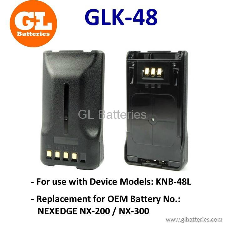 Two-way Radio Battery Packs with 2500mAh for KENWOO NEXEDGE NX-200/NX-300 Series