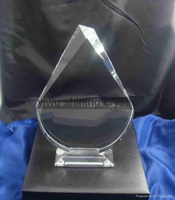 k9 blank crystal glass trophy award for business gifts