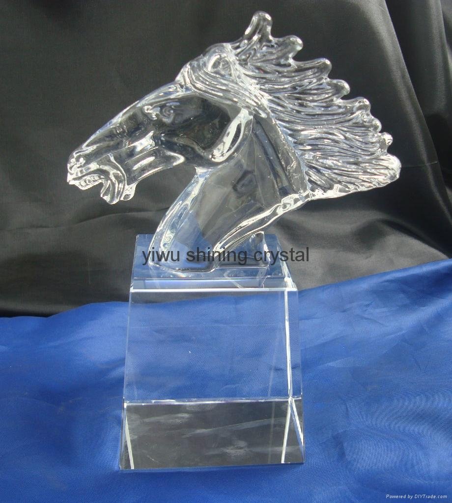 k9 blank crystal glass trophy award for business gifts 5