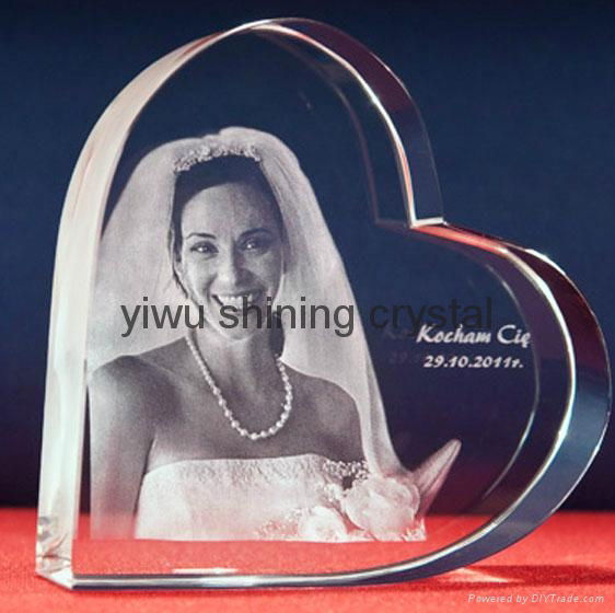 3d laser engraving crystal glass 4