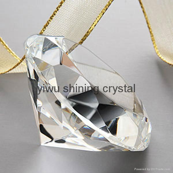 wedding favor colored crystal glass diamond 3