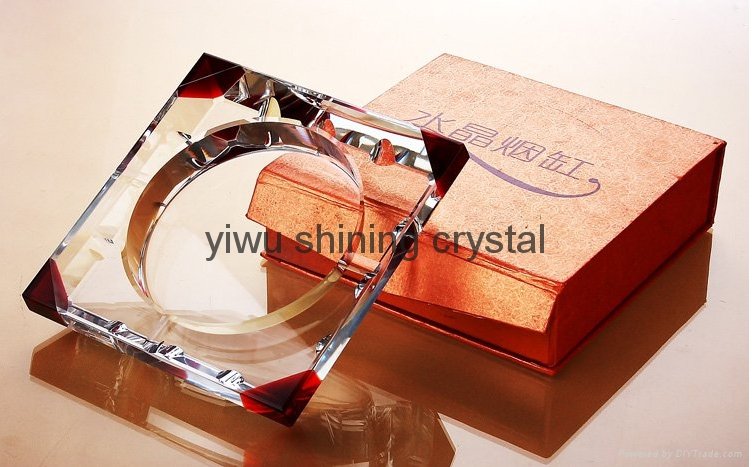 crystal glass ashtray for cigar cigarette company gifts 4