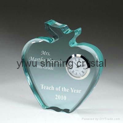 crystal glass apple for Christmas souvenir gifts 3