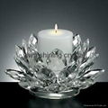 religious crystal glass candle holder for wedding decoration 5