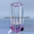 home decoration crystal glass flower vase 2