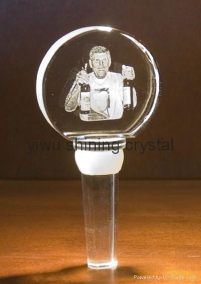 cheap crystal glass wine bottle stopper for promotional gifts 5