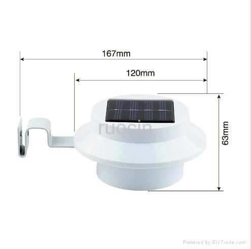 wholesale outdoor solar fence lamp square waterproof china panel led light 2