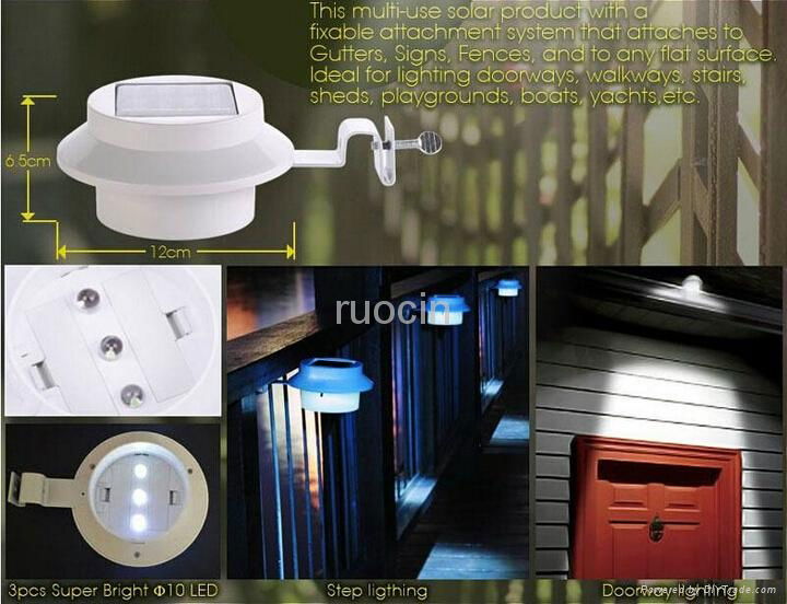 wholesale outdoor solar fence lamp square waterproof china panel led light 5