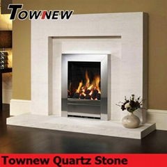 Chinese newest popular quartz stone fireplace TNQ-9019