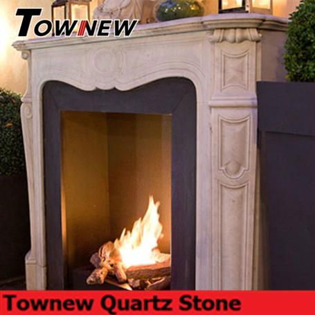 Non-toxic heat-resistance quartz stone fireplace TNQ-9058
