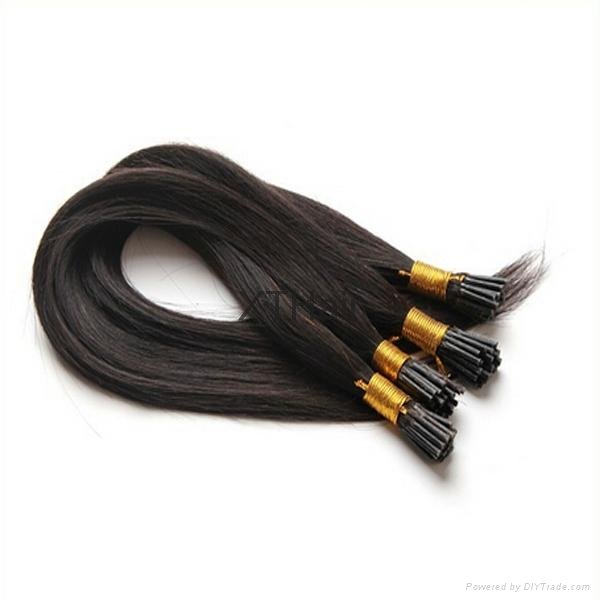 Wholesale Unprocessed Brazilian Human Hair I-tip Hair Extension 2