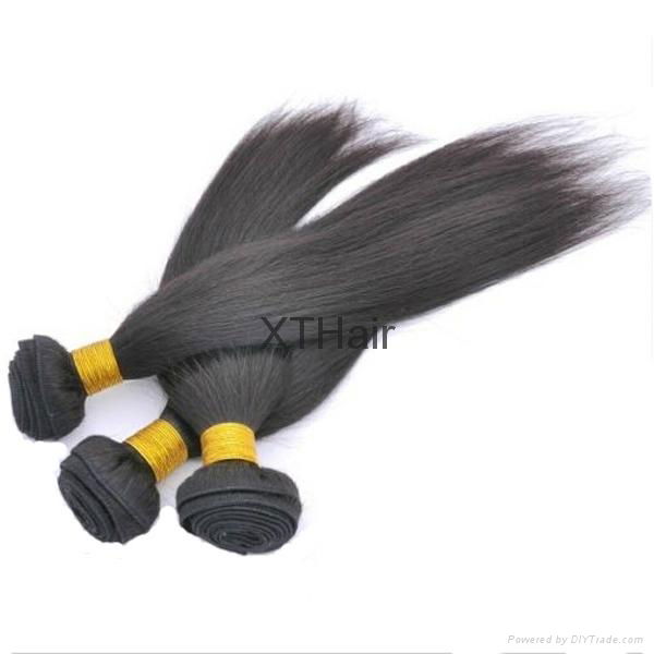 DIY WEFT Remy Virgin Human Brazilian Hair 18"-30" Natural Color Hair Weft