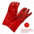 gauntlet PVC coated gloves with grip finish 3