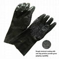 gauntlet PVC coated gloves with grip finish 4