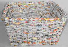 New Release and Colorful Newspaper Woven Basket for Storage (APW3125)