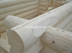 Round log beam