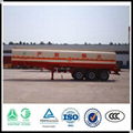 High quanlity 44cubic 3 axle fuel oil tank semi trailer  4