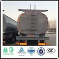 High quanlity 44cubic 3 axle fuel oil tank semi trailer  5