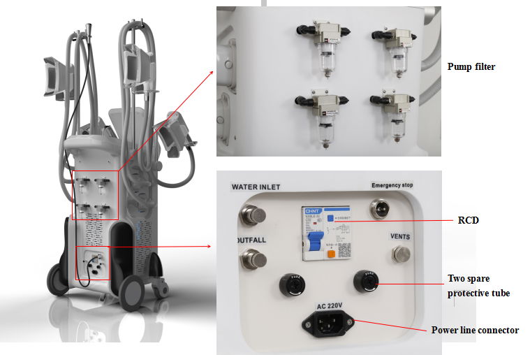 4 handles CoolSculpting Fat Freezing Cryolipolysis slimming  machine 4