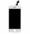 White LCD Display+Touch Screen Digitizer Assembly Replacement for iPhone5S 