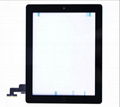 Front Panel Touch Screen Glass Digitizer Home Button Assembly For ipad 2 Black