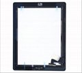 Front Panel Touch Screen Glass Digitizer Home Button Assembly For ipad 2 Black