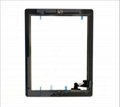 Front Panel Touch Screen Glass Digitizer Home Button Assembly For iPad 2 White