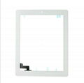Front Panel Touch Screen Glass Digitizer Home Button Assembly For iPad 2 White