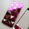 iPhone Color Tempered Mirror Diamond Protective Glass