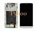 Touch Digitizer LCD Display with Frame for LG G3 D850/D851/D852/D855 White