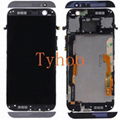 Touch Digitizer LCD Display with Frame for HTC One M8 831c Silver/Black/Gray 