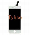 White LCD Display+Touch Screen Digitizer Assembly Replacement for iPhone5S 